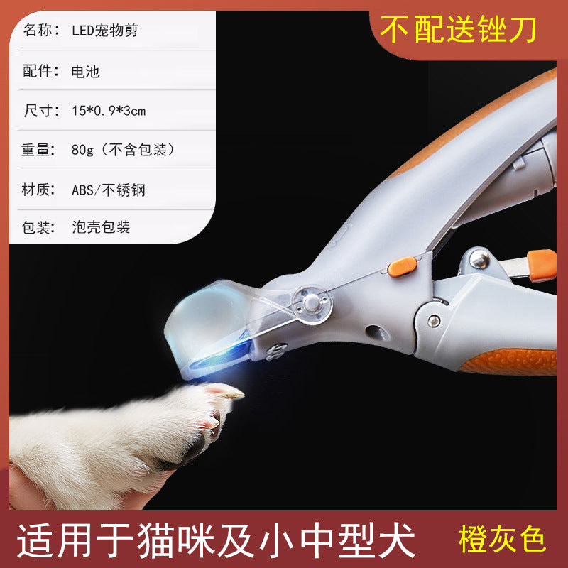 Led Pet Nail Clippers, Cat Nail Clippers, Dog Novices, Special Artifact Supplies For Medium And Large Dogs And Cat Claws