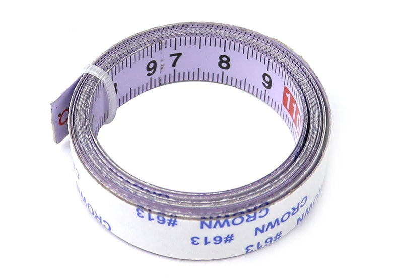 Self-adhesive Tape Measure Steel Tape Ruler Metric Scale 1M-5M Length For T-track Router Table Saw Household Measuring Tools