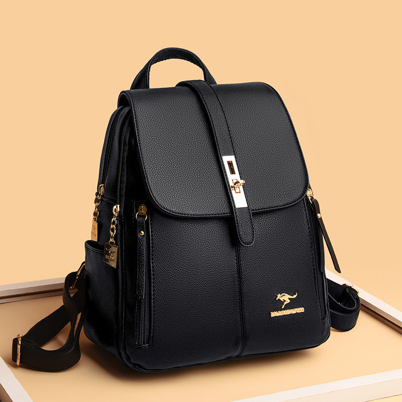 Backpack Women&#039;s 2023 New Korean Style Simple Fashion Women&#039;s Backpack Commuter All-match Large Capacity Shoulder Casual Bag