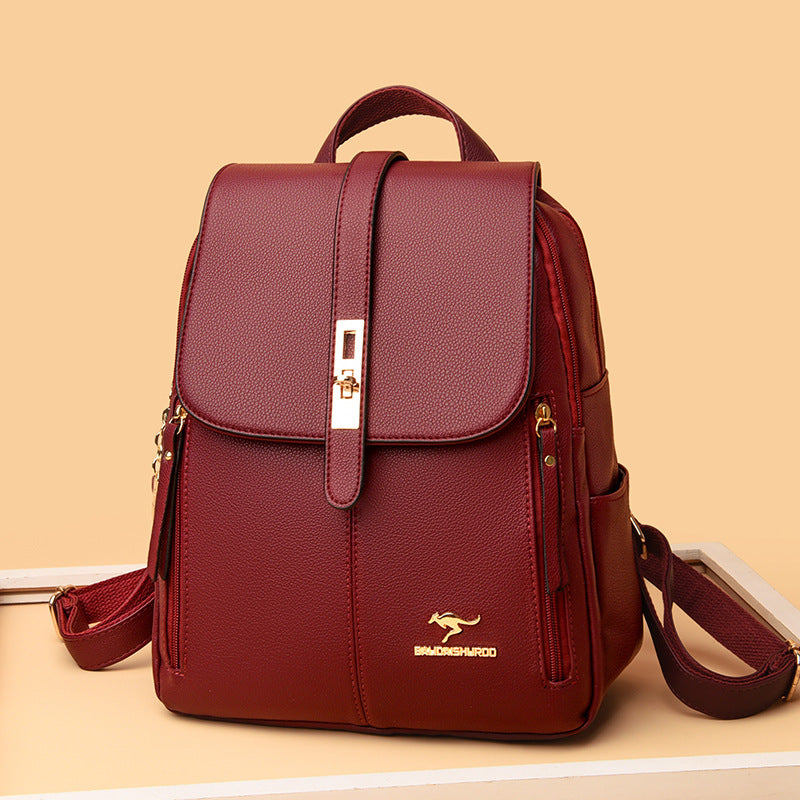 Backpack Women&#039;s 2023 New Korean Style Simple Fashion Women&#039;s Backpack Commuter All-match Large Capacity Shoulder Casual Bag