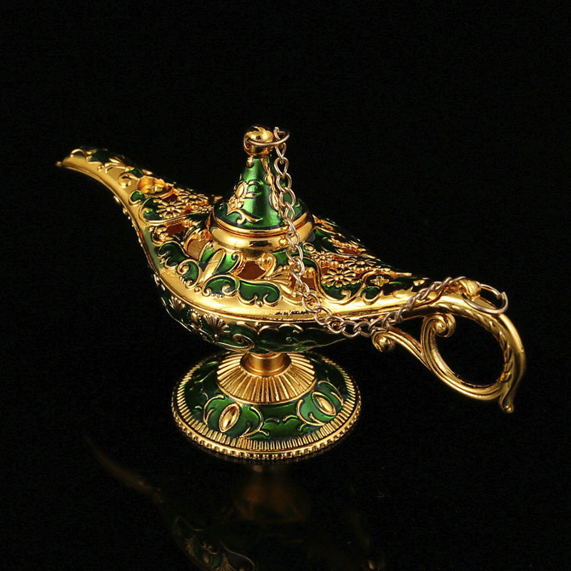 Aladdin Magic Lamp Russian Wishing Lamp Thousand And One Nights Blessing Living Room Southeast Asian Style Crafts Ornaments