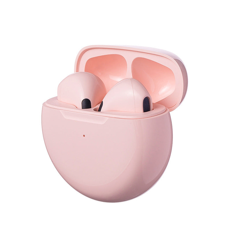 J6 Wireless Bluetooth Headset Pro6 Macaron Ribbon Hall Suitable For Huawei Apple Binaural Stereo