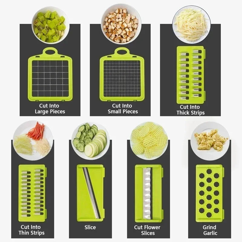 Multifunctional Vegetable Chopper Handle Food Grate Food Chopper