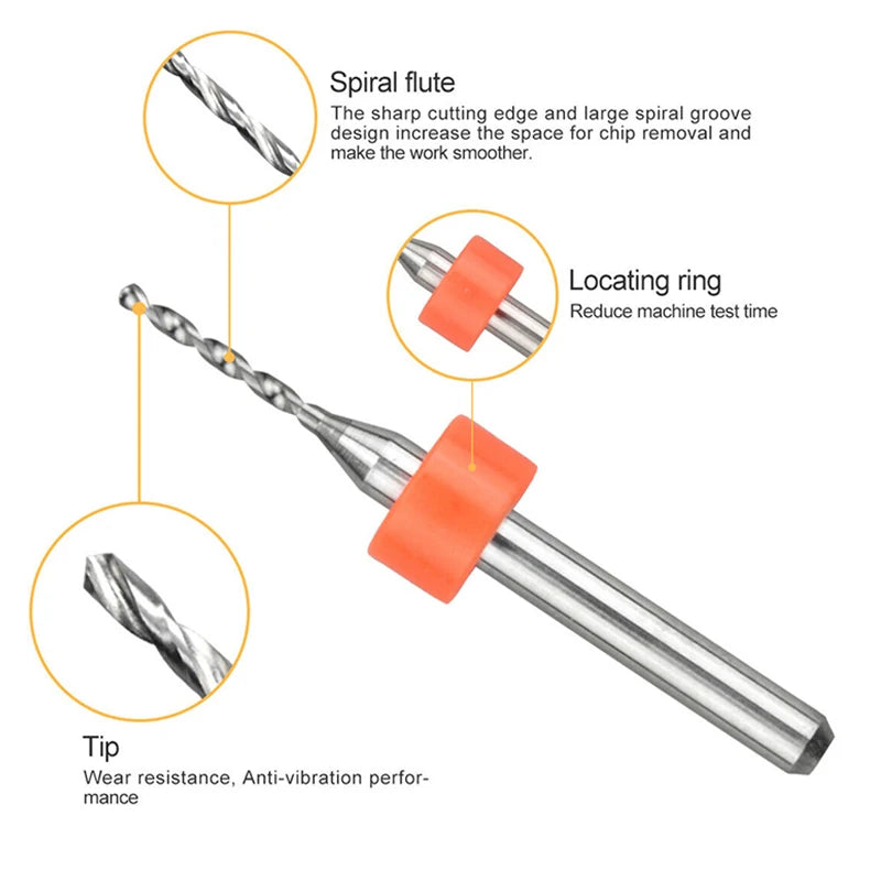 Semi-Automatic Mini Micro Hand Drill Aluminum Spiral Hand Manual Push Chuck 0.2-3.0mm Twist Drill Bits Manual Hole Punch Tools