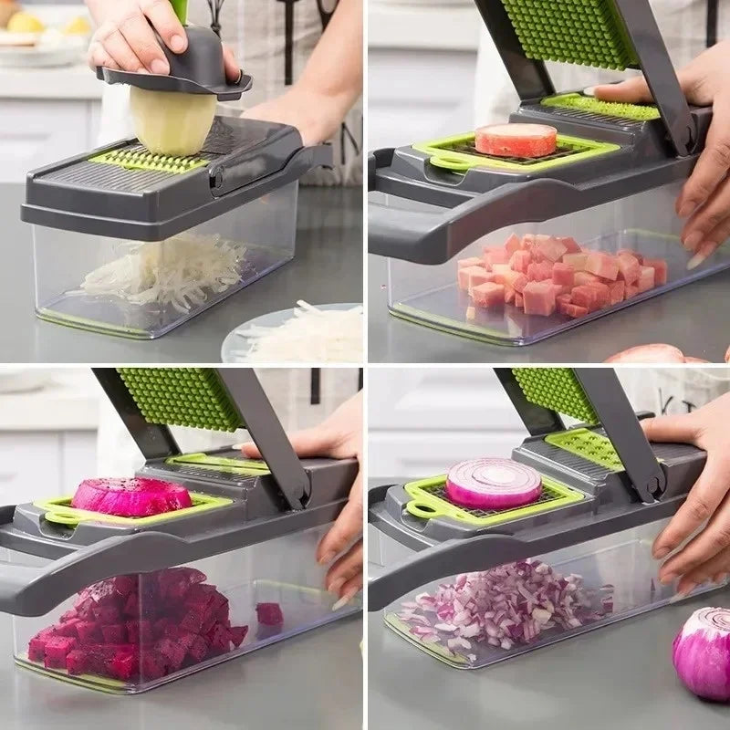 Multifunctional Vegetable Chopper Handle Food Grate Food Chopper