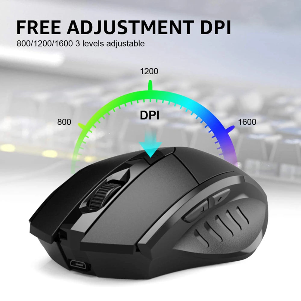 Bluetooth Rechargeable Wireless Mouse 2.4G PM6 Wireless Mouse Office Mute Support PC Laptop Tablet Gamer Mouse For Computer