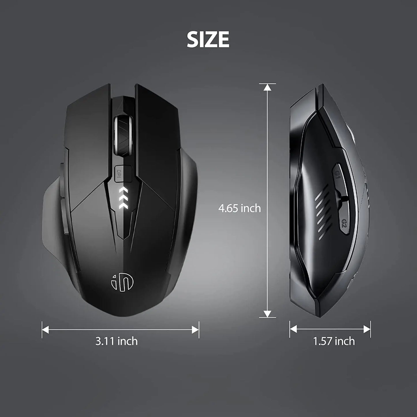 Bluetooth Rechargeable Wireless Mouse 2.4G PM6 Wireless Mouse Office Mute Support PC Laptop Tablet Gamer Mouse For Computer