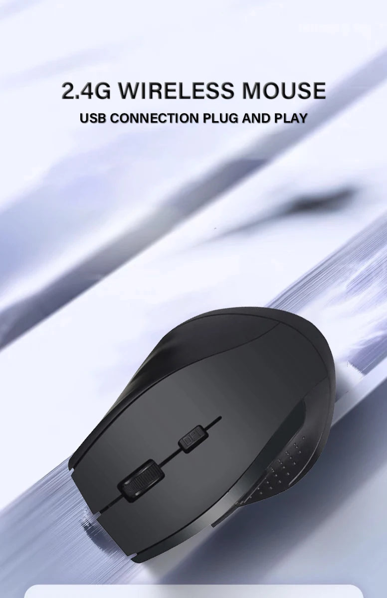 Wireless Mouse 2.4G USB Silent Mouse Adjustable DPI Suitable for Android Windows