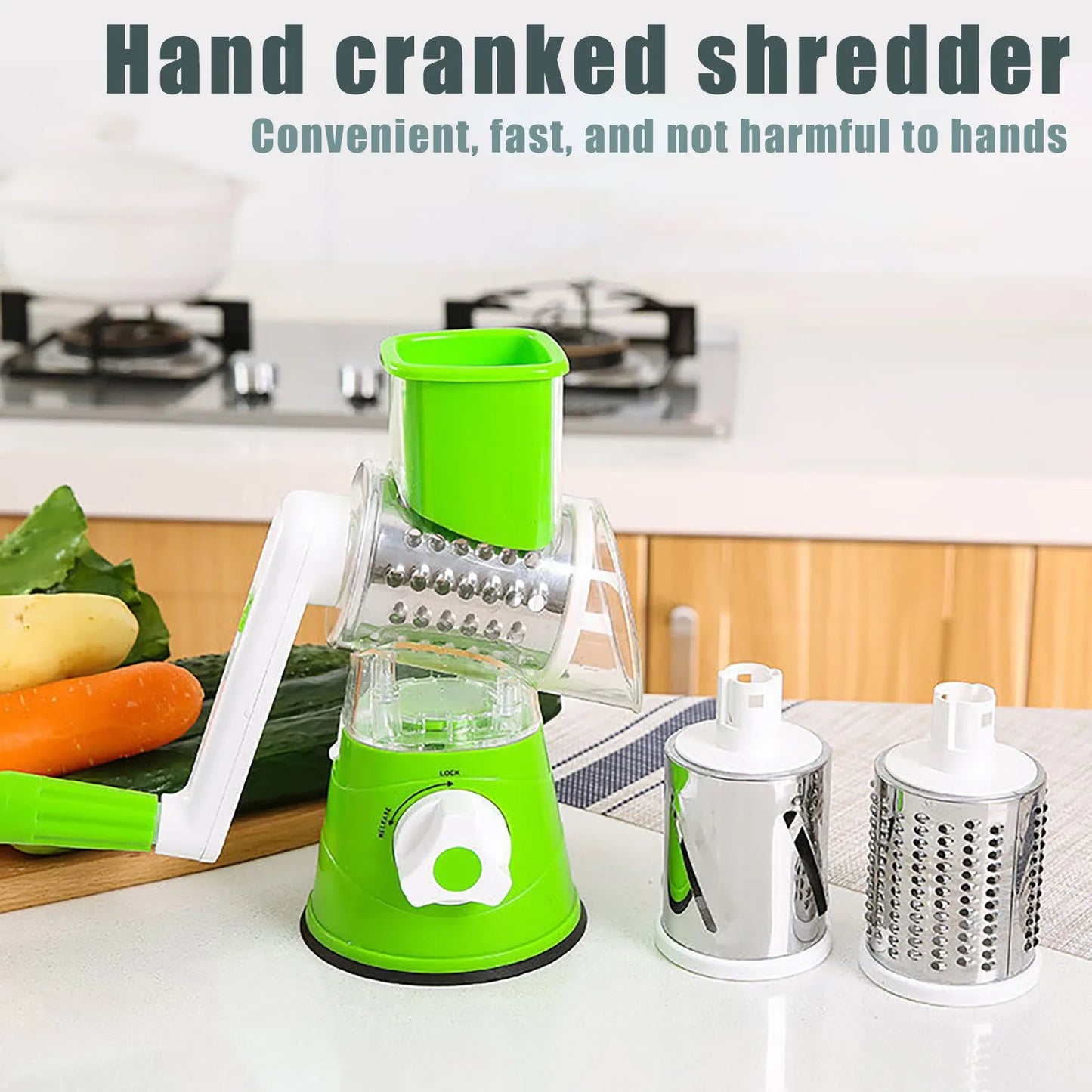 Household Kitchen Grater Vegetable Cutting Machine Hand-Cranked Cutter Multi-Functional