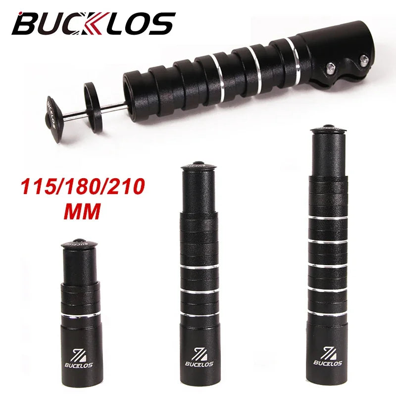 BUCKLOS Bicycle Fork Stem Rise Up 115mm 180mm 210mm Bike Stem Height Extender Road Mountain Bike Handlebar Raise Adapter