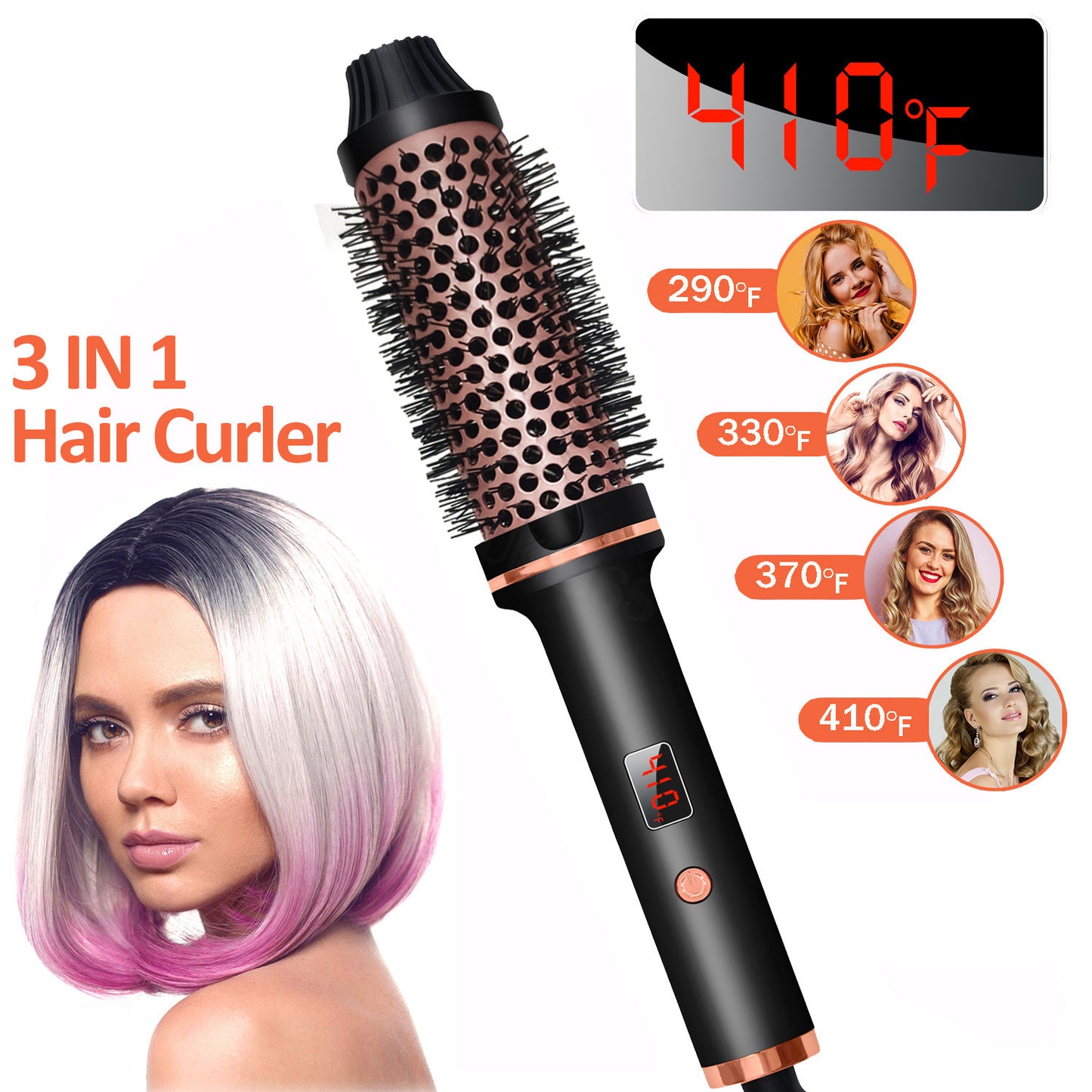 Hair Curler Straight Comb Multifunctional Household Portable